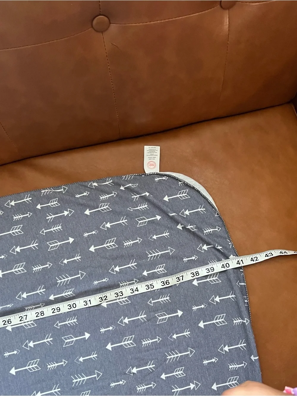 Wonder Nation Arrows Large Baby Swaddle Grey Jersey Knit Blanket 41” by 45”
